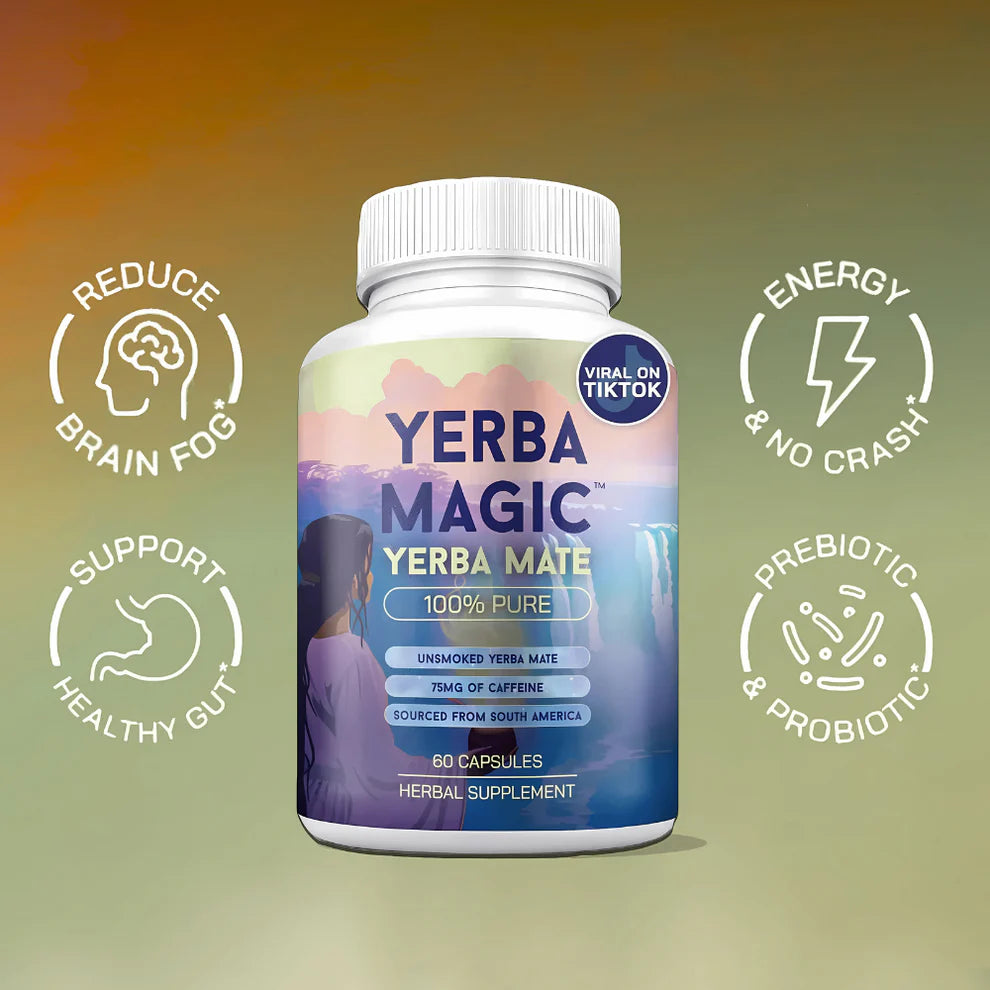 Natural Yerba Mate Energy Capsules – 60 Count