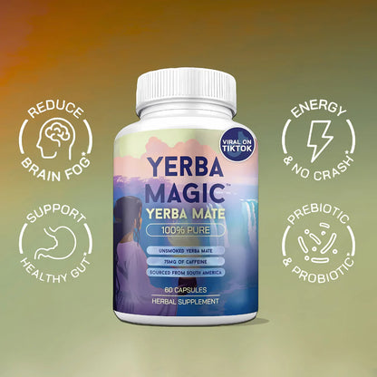 Natural Yerba Mate Energy Capsules – 60 Count